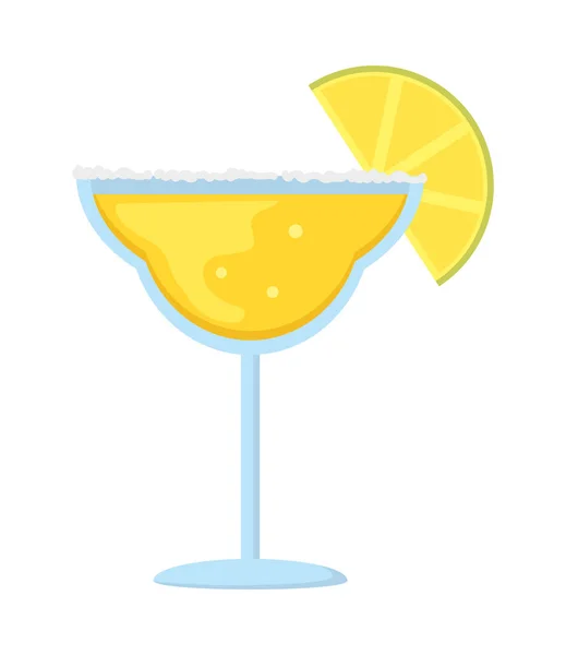 Margarita Cocktail Icon White Background — Stock Vector