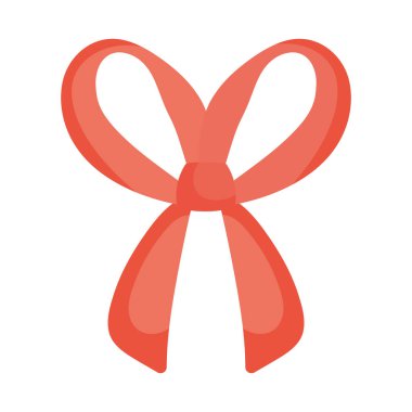 Beyaz arkaplanda kırmızı yay simgesi