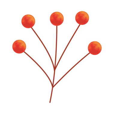 Beyaz arkaplanda böğürtlen dalı simgesi