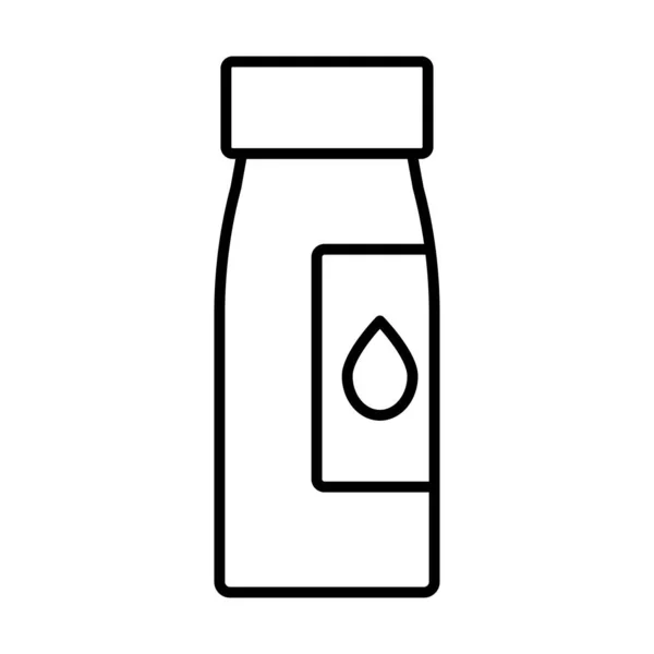 Testflaschensymbol Auf Weißem Hintergrund — Stockvektor