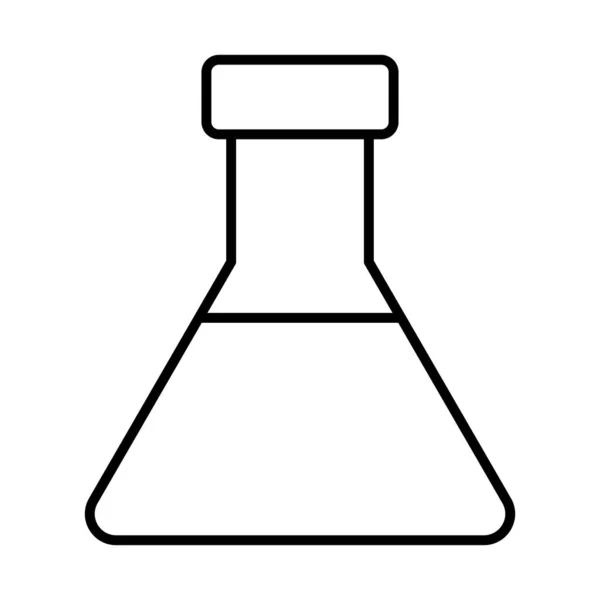 Icône Flasque Chimique Sur Fond Blanc — Image vectorielle