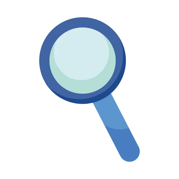 Magnifying Glass Icon White Background — Stock Vector