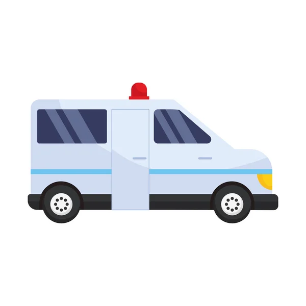 白色背景的救护车图标 — 图库矢量图片