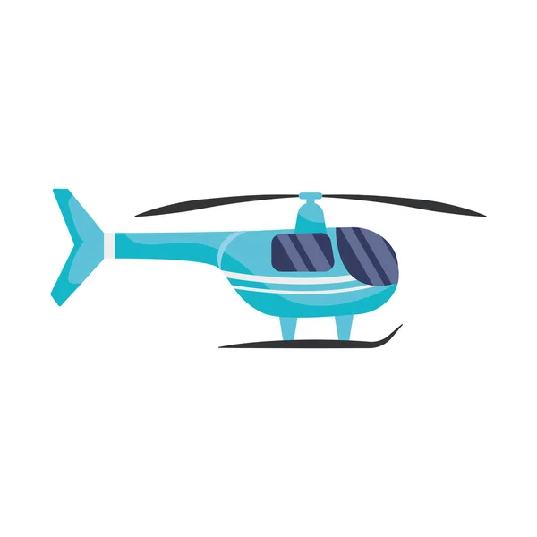 Helikopter Ikon Vit Bakgrund — Stock vektor
