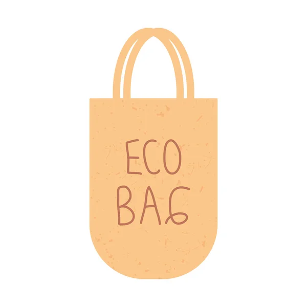 Eco Bag Icon White Background — Stock Vector