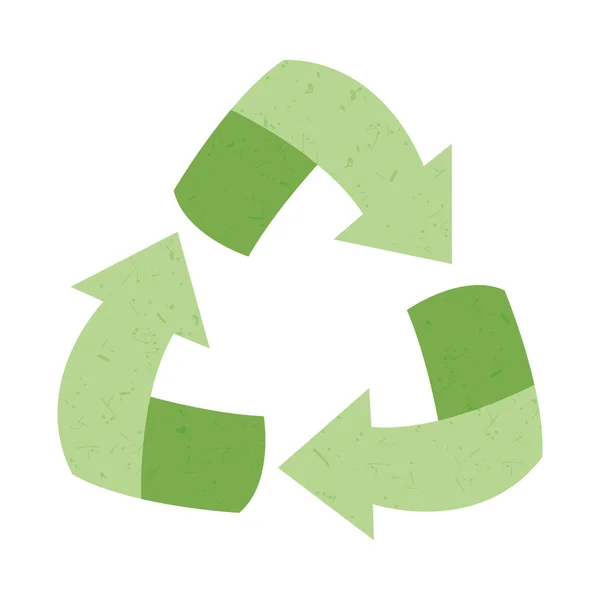 Recycler Icône Symbole Sur Fond Blanc — Image vectorielle