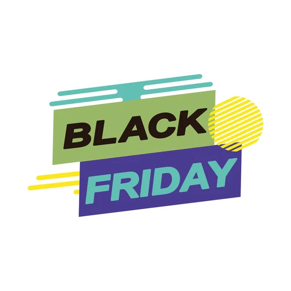Black Friday Design White Background — Stock Vector