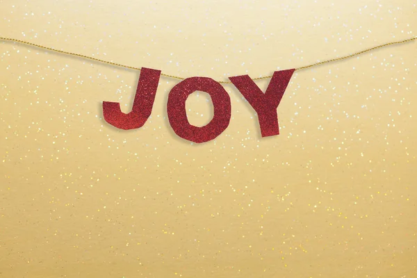 Joy Christmas Decoration — Stock Photo, Image