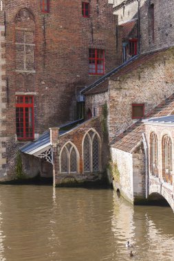 yoğun alışveriş caddesi, bruges, Belçika,