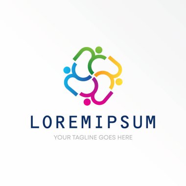 Letter or word R font like body or human siluet running in around image graphic icon logo design abstract concept vector stock. Can be used as a symbol related to initial or community sport.