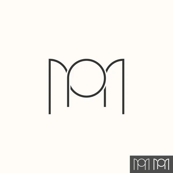 Unique but simple letter or word MM or MP line font like pattern motif ornament image graphic icon logo design abstract concept vector stock. — стоковый вектор