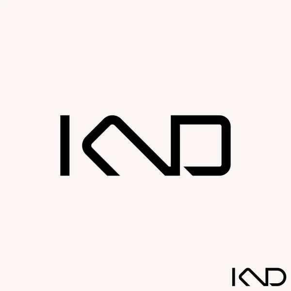 Einfache Und Einzigartige Buchstaben Oder Wort K2D Schrift Geschnittener Verbindungslinie — Stockvektor