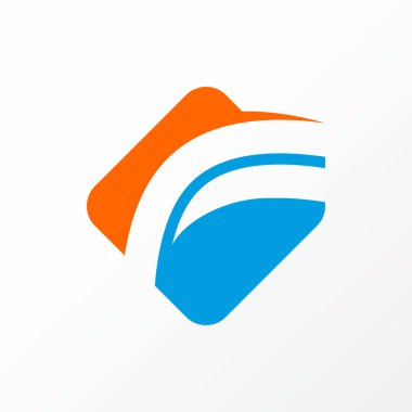 Basit ve benzersiz harf veya F yazıtipi, dikdörtgen resim grafik logo tasarımı soyut konsept vektör stoğundaki çift yol gibi. Tipografi veya sporla ilgili bir sembol olarak kullanılabilir