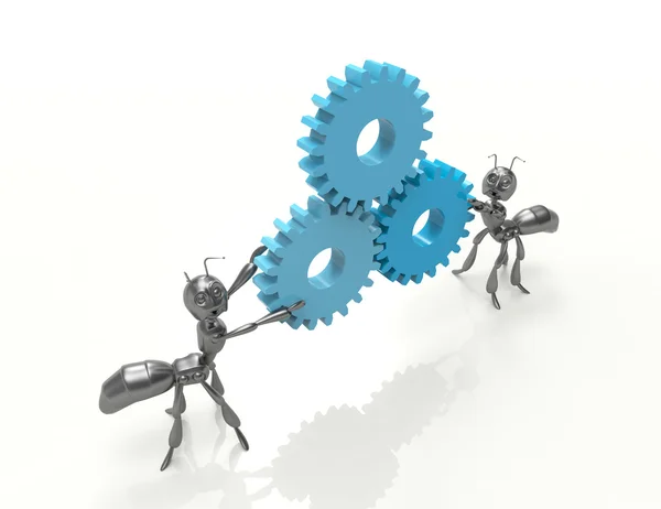 dişli ekip çalışması kavramı