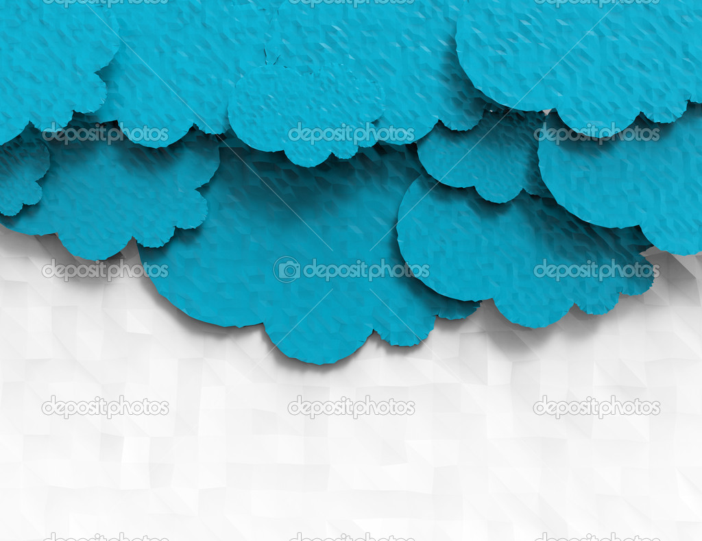 Clouds-paper graphic