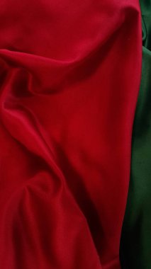 Noel arkaplanı için kırmızı ve yeşil tekstil dokusu