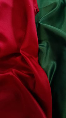 Noel arkaplanı için kırmızı ve yeşil tekstil dokusu