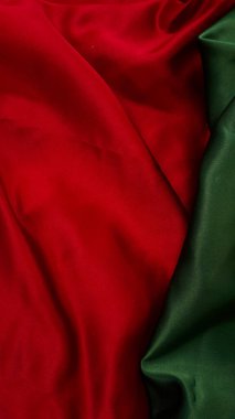 Noel arkaplanı için kırmızı ve yeşil tekstil dokusu