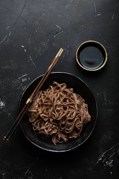 Asian soba plain noodles — Stock Photo, Image