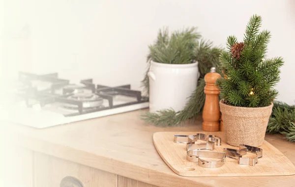 Noel pişirme arkaplanı için araçlar — Stok fotoğraf