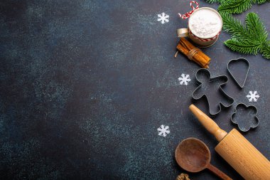 Noel pastası arkaplan görünümü