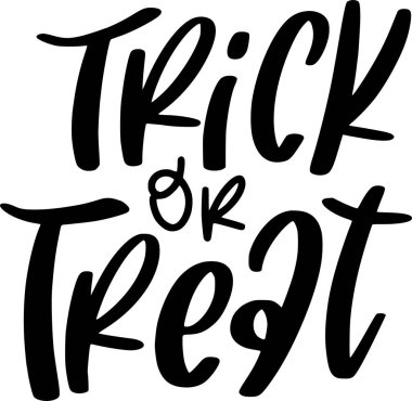 Yazdırılabilir Poster, Çanta, Kupa, Tişört Tasarımı, Helloween Alıntıları için Şeker mi Şaka mı Harfleri