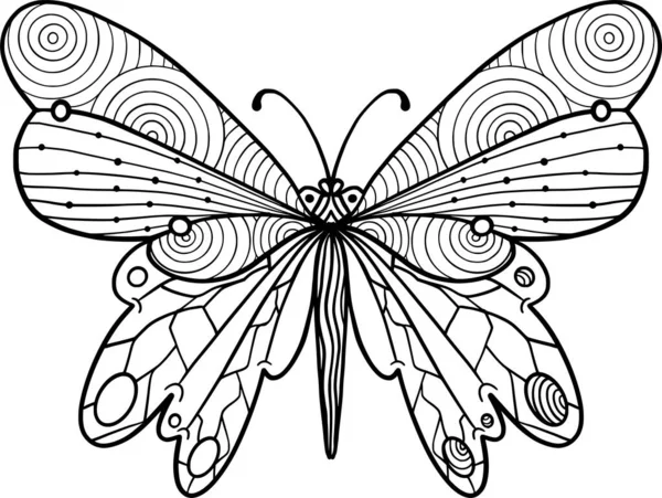 Butterfly Mandala Butterfly Illustration Butterfly Cut File Mandala Design Διάνυσμα — Διανυσματικό Αρχείο