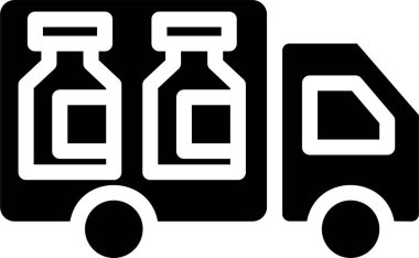 Aşı Teslimatı Simgesi, Aşı, Virüs İşareti ve Sembollerine karşı Aşı.