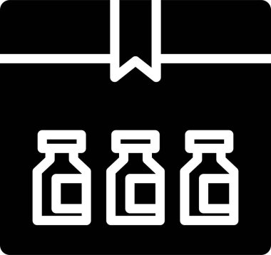 Aşı Paketi Simgesi, Aşı, Virüs İşareti ve Sembollerine Karşı Aşı.