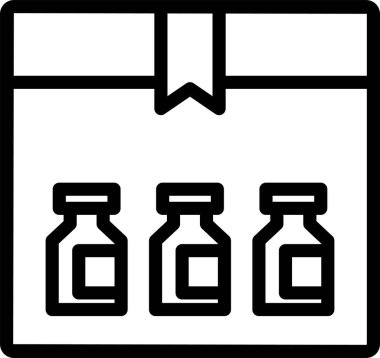 Aşı Paketi Simgesi, Aşı, Virüs İşareti ve Sembollerine Karşı Aşı.