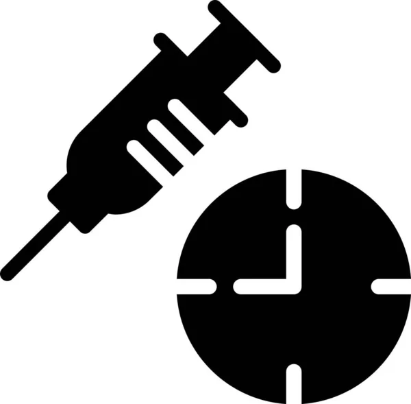 Aşı Simgesi Aşı Virüs Şareti Sembollerine Karşı Aşı — Stok Vektör