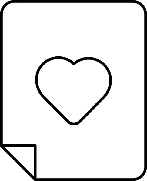 Ikona Pliku Szczęśliwych Walentynek Znaków Symboli Miłość Para Związek Randki — Wektor stockowy