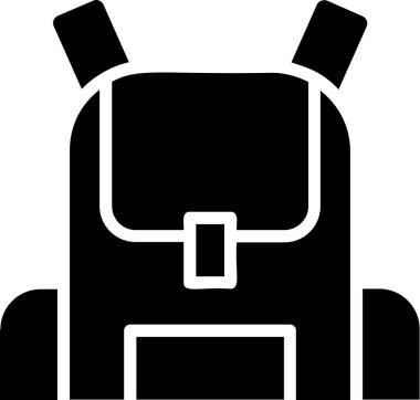 Torba Simgesi, Eğitim Simgesi, Okul Tabelası ve Sembolleri. Web uygulaması ve şablon tasarımı için uygun kullanım.