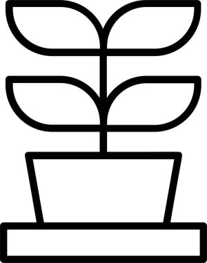 Bitki Simgesi, Eğitim Simgesi, Okul Tabelası ve Sembolleri. Web uygulaması ve şablon tasarımı için uygun kullanım.