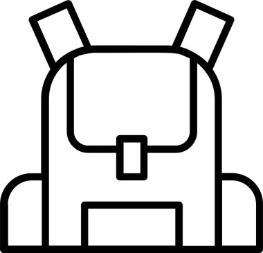 Torba Simgesi, Eğitim Simgesi, Okul Tabelası ve Sembolleri. Web uygulaması ve şablon tasarımı için uygun kullanım.