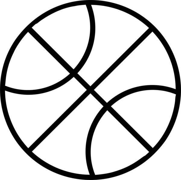 Icono Baloncesto Icono Educación Signo Escolar Símbolos Uso Adecuado Para — Archivo Imágenes Vectoriales