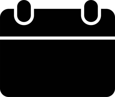 Takvim Dizini Simgesi. Maddi İşaret ve Sembol. Web Tasarım Elemanı için Basit Çizim.