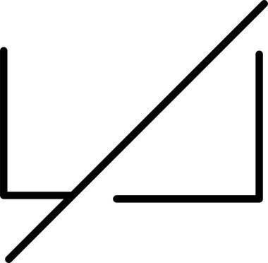 Düğme Simgesi. Mobil uygulamalar ve Web Tasarım Elemanı için Düğme Kapatma ve Sembol.