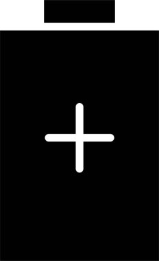 Batarya Simgesi. Mobil uygulamalar ve Web Tasarım Elemanı için Pil İşareti ve Sembol.