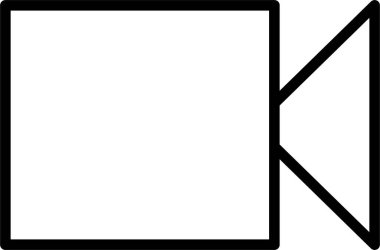 Simge kaydediliyor. Mobil uygulamalar ve Web Tasarım Elemanı için Video İşareti ve Sembol.