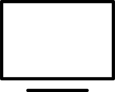 Bilgisayar Simgesi. Mobil uygulamalar ve Web Tasarım Elemanı için Bilgisayar İşareti ve Sembol.