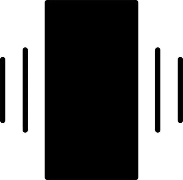 Ikona Wibracji Znak Wibracyjny Symbol Dla Aplikacji Mobilnych Web Design — Wektor stockowy