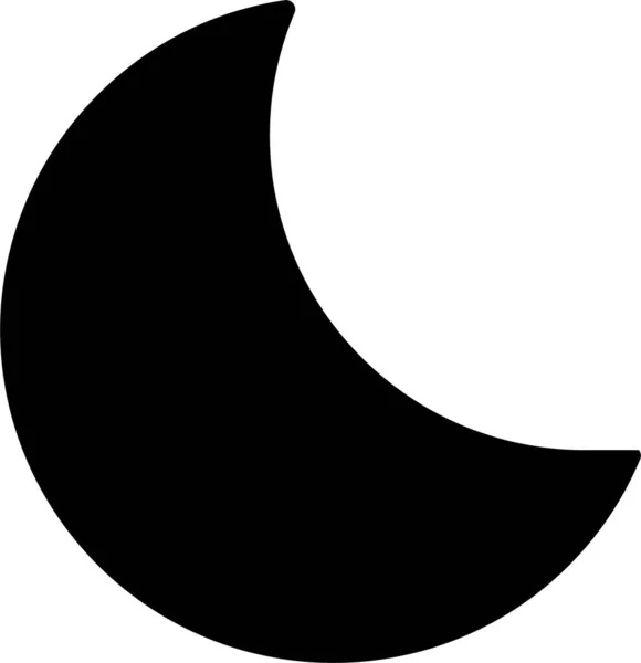 Икона Сна Ночной Знак Символ Мобильных Приложений Элементов Веб Дизайна — стоковый вектор