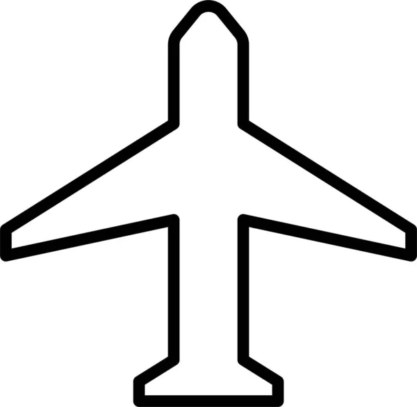 Vliegtuigicoon Vliegtuigmodus Sign Symbool Voor Mobiele Apps Web Design Element — Stockvector