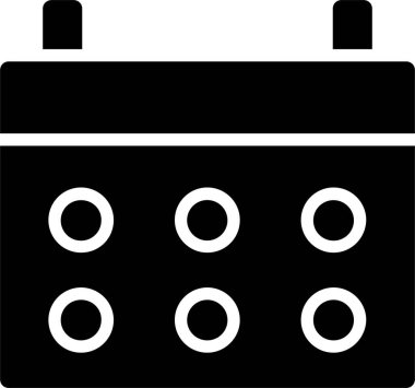 Takvim Simgesi. İş Simgesi Vektör İşareti ve Sembolü Beyaz Arkaplanda İzole Edildi