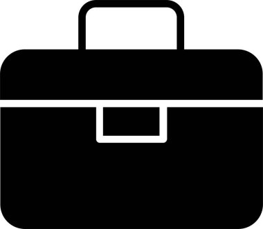 Simge Torbası. İş Simgesi Vektör İşareti ve Sembolü Beyaz Arkaplanda İzole Edildi