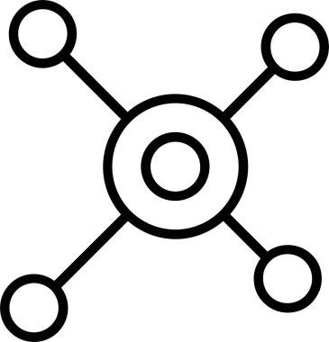 Ağ Simgesi. İş Simgesi Vektör İşareti ve Sembolü Beyaz Arkaplanda İzole Edildi