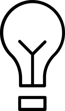 Ampul Simgesi. İş Simgesi Vektör İşareti ve Sembolü Beyaz Arkaplanda İzole Edildi