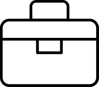 Simge Torbası. İş Simgesi Vektör İşareti ve Sembolü Beyaz Arkaplanda İzole Edildi