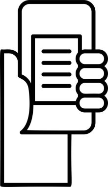 Haber Simgesi. Kişisel Bakım İşareti ve Sembolünün Basit İllüstrasyonu. Modern vektör illüstrasyonu.